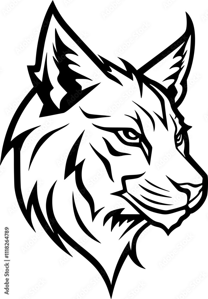 Fototapeta premium Lynx - High Quality Vector Logo - Vector illustration ideal for T-shirt graphic