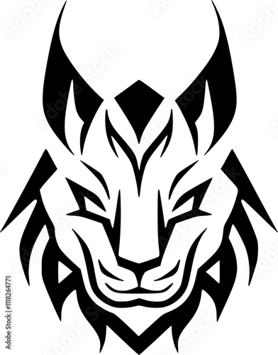 Lynx - Minimalist and Flat Logo - Vector illustration