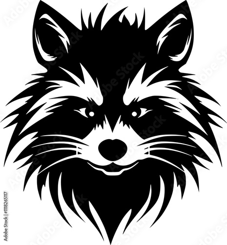 Raccoon - High Quality Vector Logo - Vector illustration ideal for T-shirt graphic