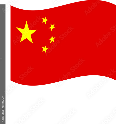 Free Download Waving Chinese Flag Icon - GFXLoad