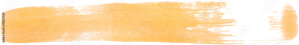 Orange brush stroke isolated on white background Orange brush stroke isolated on white background