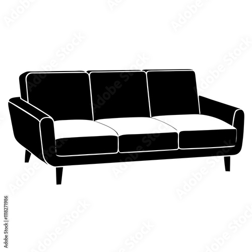 sofa isolated on white