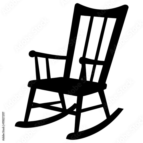 wooden rocking chair