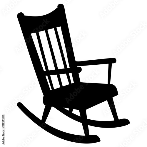 wooden rocking chair