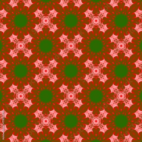 Christmas Festive Winter Holiday Seamless Pattern | Joyful Snowflakes, Gifts, and Ornaments | Perfect for Wrapping Paper, Textiles, and Digital Design