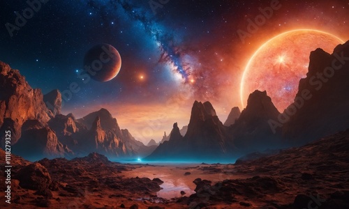 우주오로라 멋진우주배경