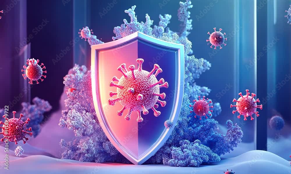 Virus protection shield concept. (1)