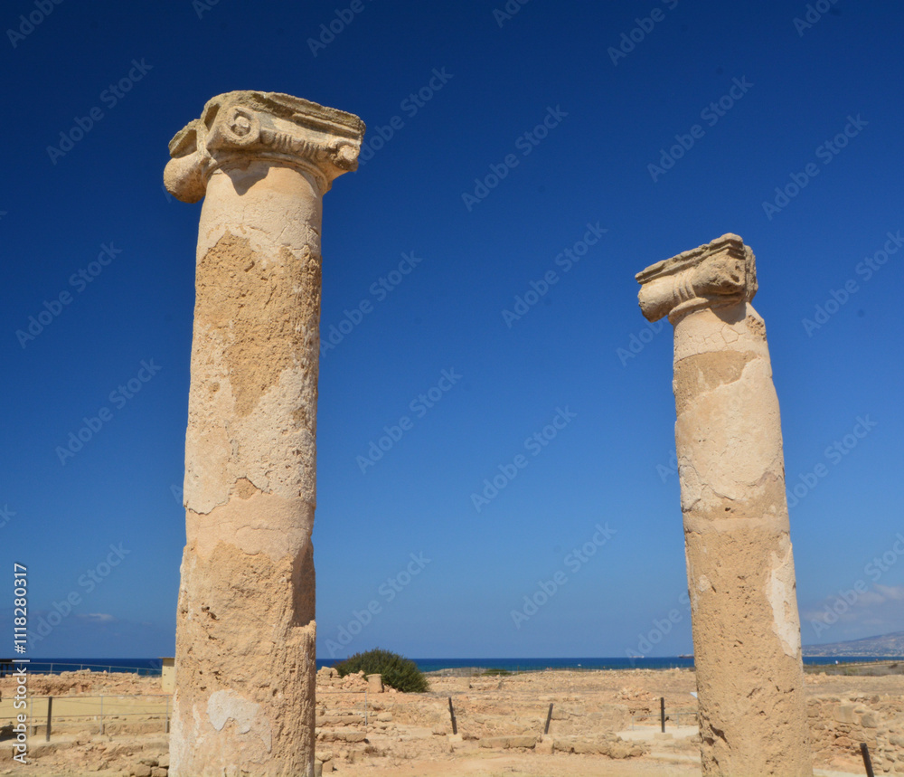 ancient roman architecture at Kourion, Cyprus ancient roman architecture at Kourion, Cyprus