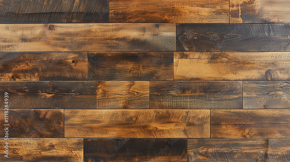 Wooden background with varying brown tones, with a smooth texture Wooden background with varying brown tones, with a smooth texture