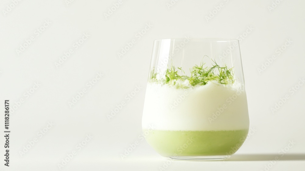 A clear glass of watermelon smoothie with lime zest and creamy foam floats against a clean white background, radiating freshness and vitality A clear glass of watermelon smoothie with lime zest and creamy foam floats against a clean white background, radiating freshness and vitality