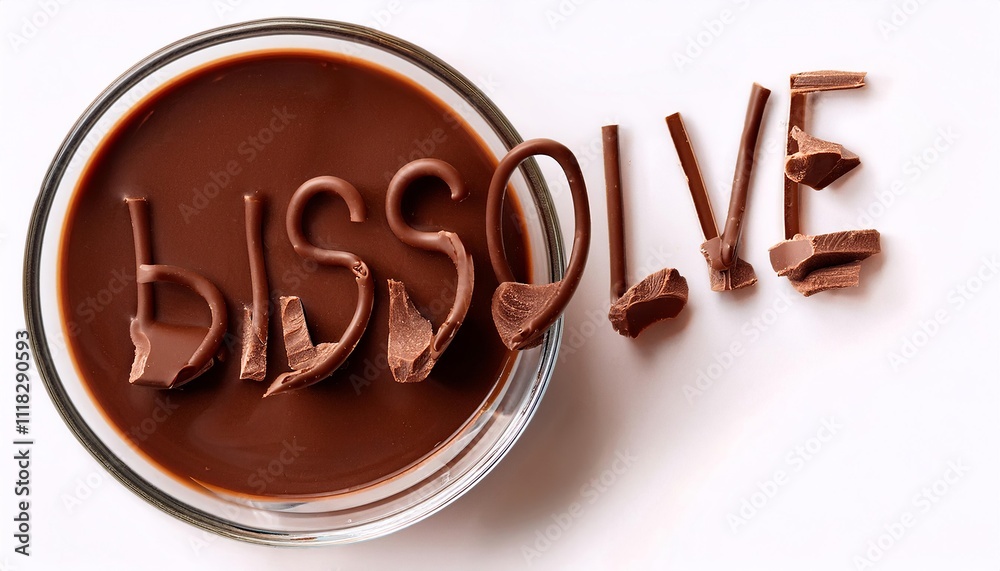 Cracked and Melted Chocolate Pieces with Cracked and Melted Chocolate Pieces with