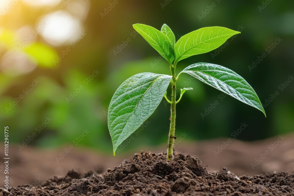 natural transpiration concept. A close-up of a sapling in bright sunlight, where transpiration and photosynthesis combine to regulate local temperature and moisture natural transpiration concept. A close-up of a sapling in bright sunlight, where transpiration and photosynthesis combine to regulate local temperature and moisture