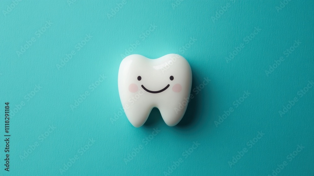 A close-up of two perfect teeth set against a teal background, ideal for promoting dental hygiene and oral health awareness A close-up of two perfect teeth set against a teal background, ideal for promoting dental hygiene and oral health awareness