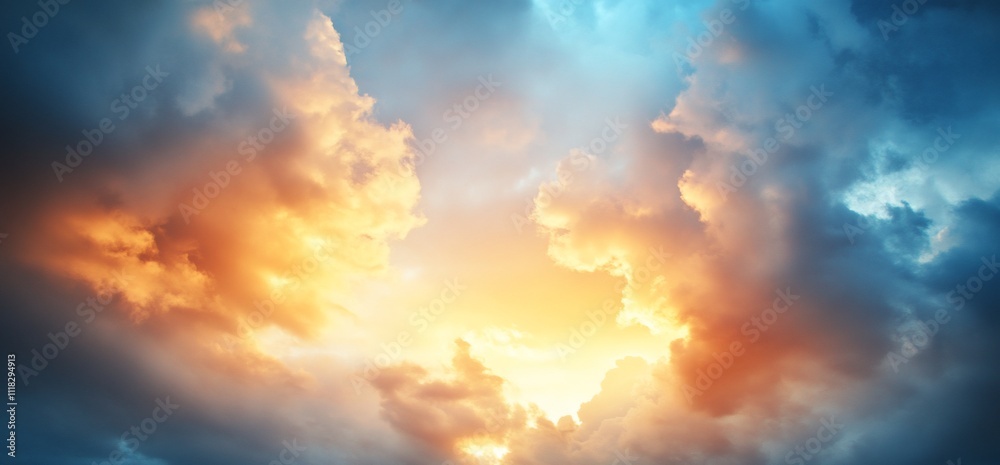 Dramatic clouds illuminated by a vibrant sunset. Dramatic clouds illuminated by a vibrant sunset.