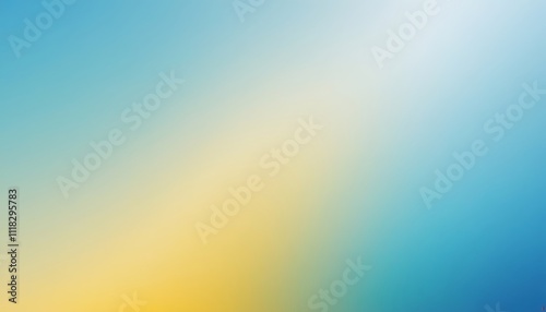 Yellow to blue gradient background with noise texture, bold, contrast,Blurred Gradient.aesthetic, 1