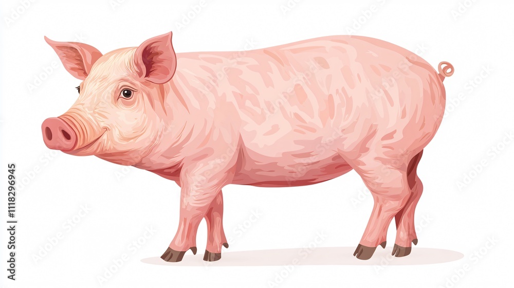 Modern Pork Meat Vector Design for Culinary Professionals and Food Enthusiasts Modern Pork Meat Vector Design for Culinary Professionals and Food Enthusiasts