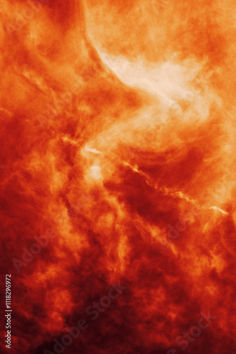 The red sky background looked like smoke and fire. bomb Violent. for wallpaper, backdrop and design.