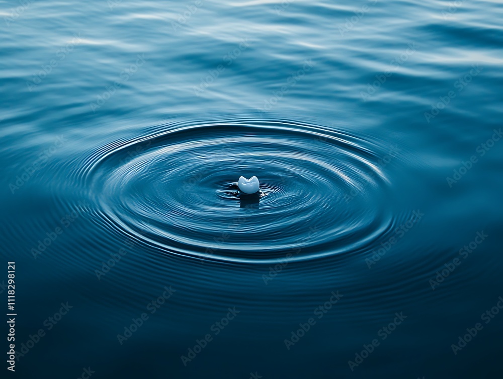 Pristine Tooth Floating Above Tranquil Waters Pristine Tooth Floating Above Tranquil Waters