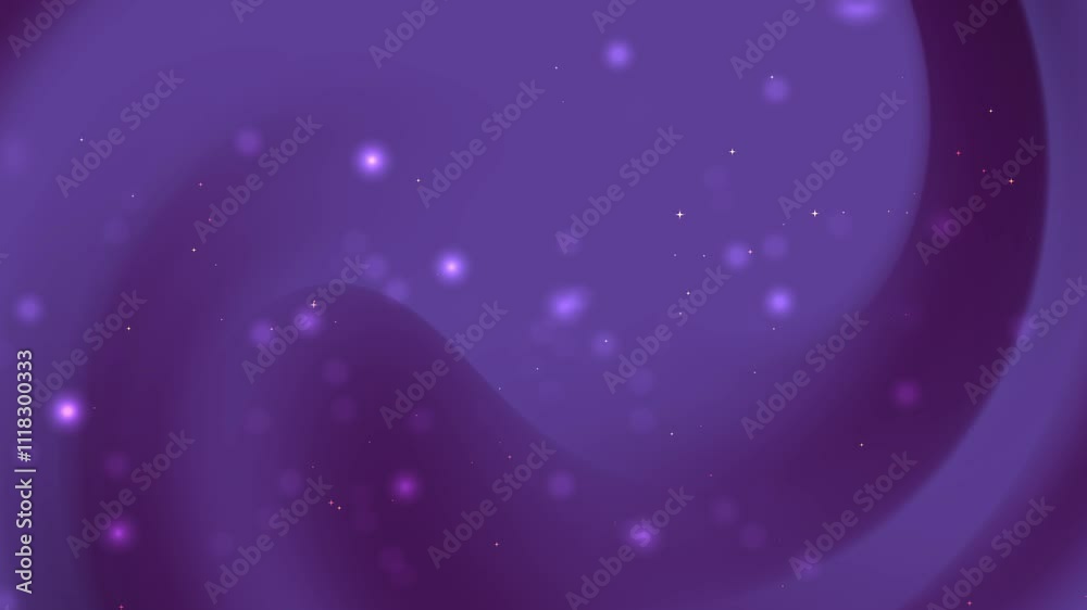 Purple swirling nebula background with small bright stars, ideal for cosmic or science fiction themed designs, book covers, or digital art projects.