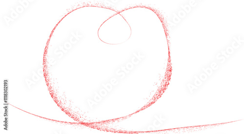 Line art continuous heart icon . One line heart symbol. Brush stroke. Heart knot logo .Vector illustration.