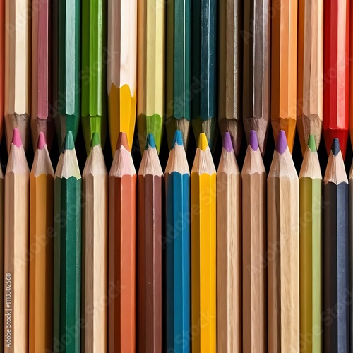 pencils isolated on white background