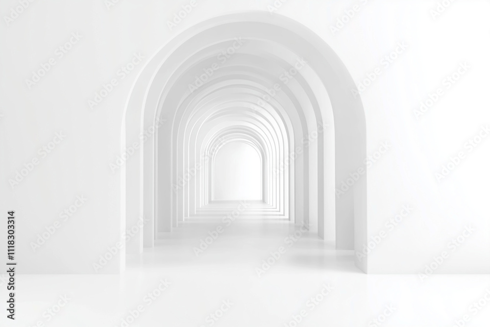 3d white arch 3d white arch