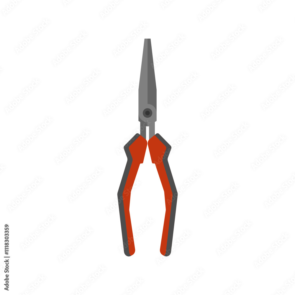 plier illustration vector flat design isolated on white background. pliers illustration of carpentry tools, work tools, building shops, and mechanical equipment plier illustration vector flat design isolated on white background. pliers illustration of carpentry tools, work tools, building shops, and mechanical equipment