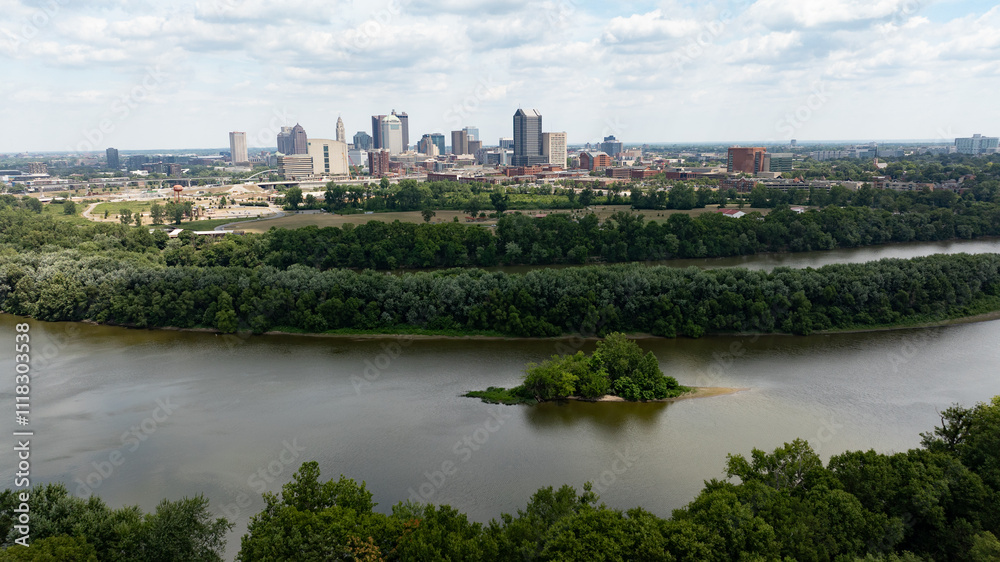 Obraz premium Columbus, Ohio skyline.