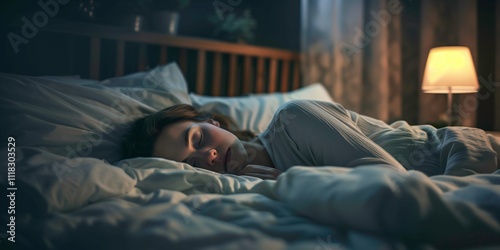 femme qui dort dans un lit