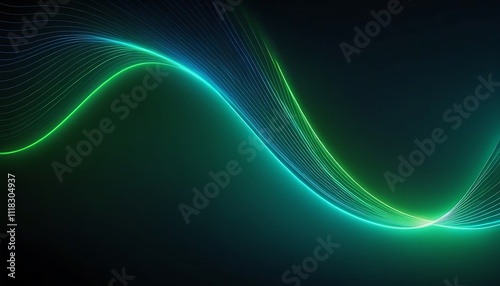 green glowing techno lines, hi tech futuristic abstract background template atom, backgrounds, 1 photo