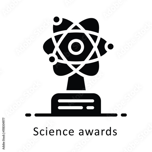 Science awards Vector Glyph Icon. Eps 10 File