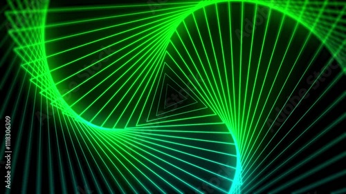Abstract background triangle lines light movement looping. cyber light movement continuous wave.