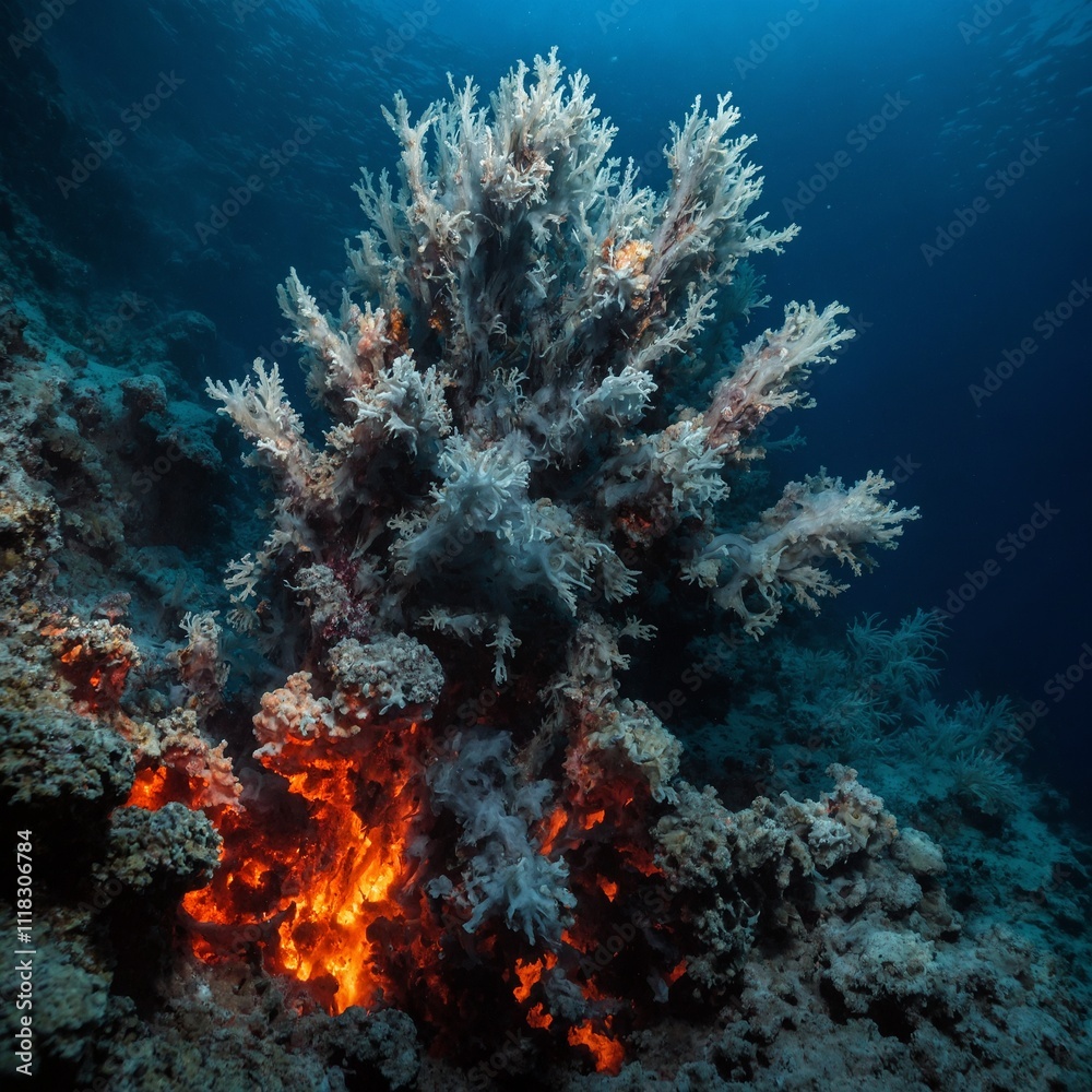 A deep-sea hydrothermal vent A deep-sea hydrothermal vent