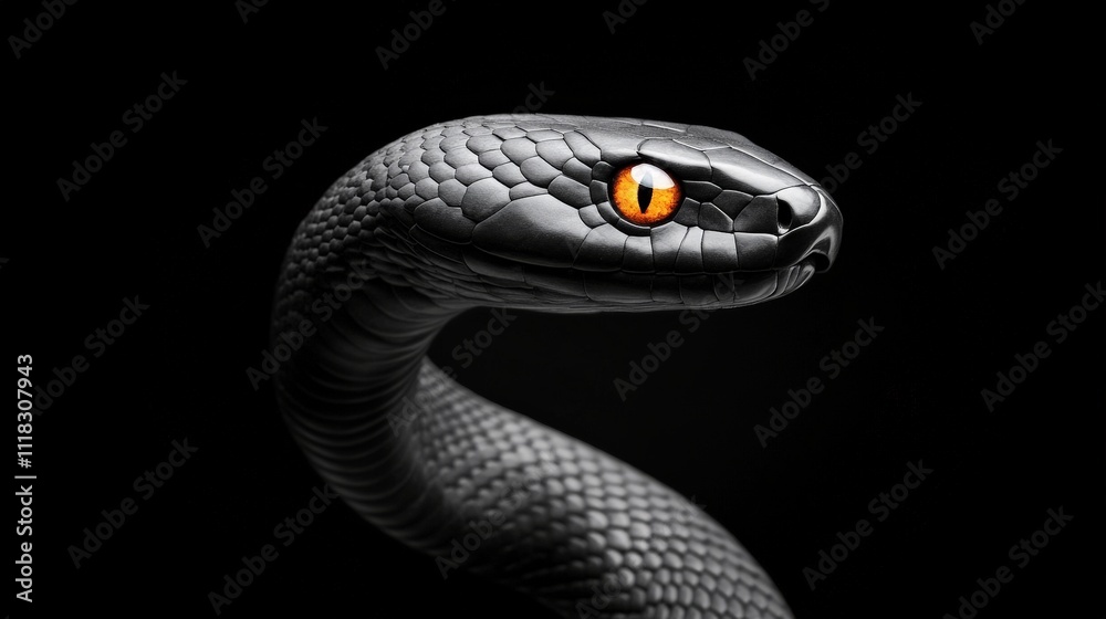 Fototapeta premium Black Mamba's Gaze 