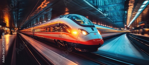 Speed Train in Motion