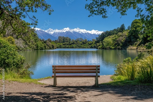 bench in the lake circle