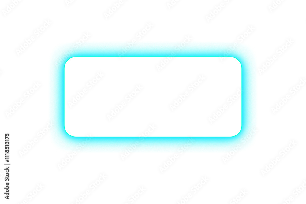 blue glowing square button blue glowing square button