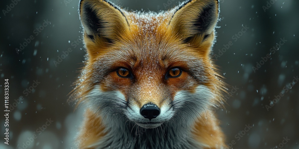 Fototapeta premium Red Fox in the Winter