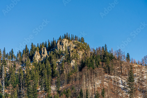 Obraz na płótnie Góry zimą, Tatry w Polsce szczyt Nosala obok Zakopanego w salonie