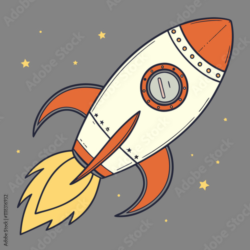 rocket in space