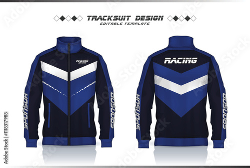 Jacket Design, Tracksuit Design, Windbreaker, motocross jersey template shirt for sport uniform design