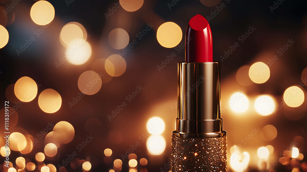 Red Lipstick on a Backlit Background – Bold and Glamorous Beauty Design Red Lipstick on a Backlit Background – Bold and Glamorous Beauty Design