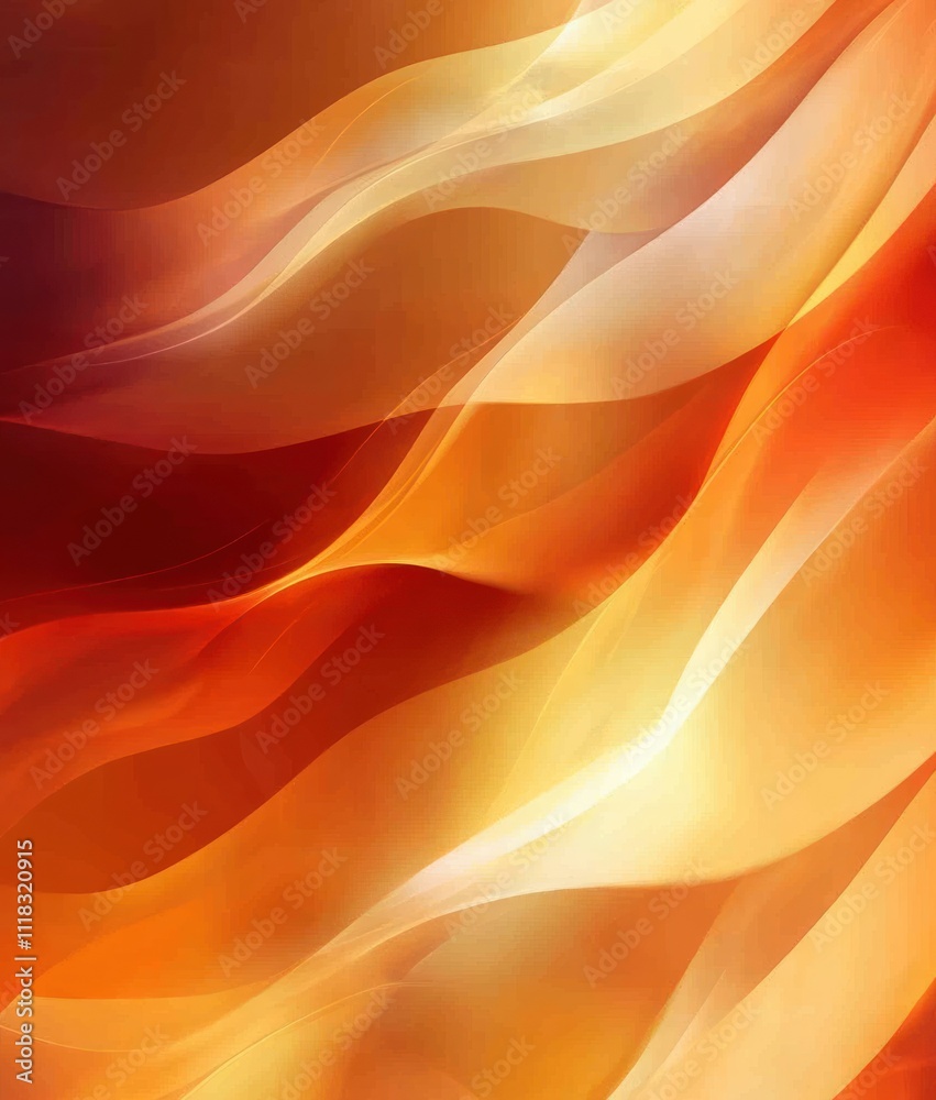 Abstract orange and yellow flowing wave background. Abstract orange and yellow flowing wave background.