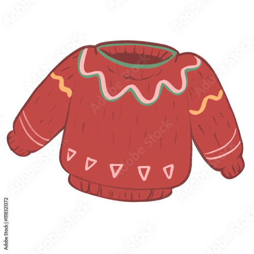 Red sweater 