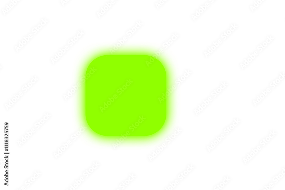 Glowing Square Button Glowing Square Button