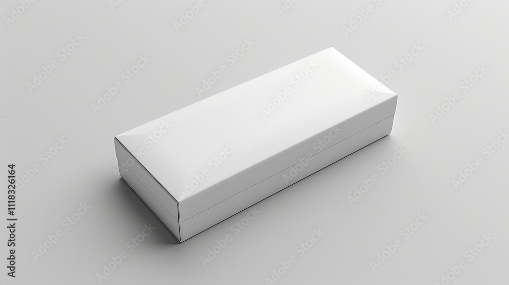 Blank White Cardboard Packaging Box Mockup Product Design