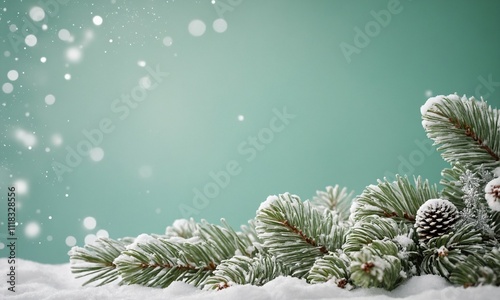 크리스마스배경 민트색배경