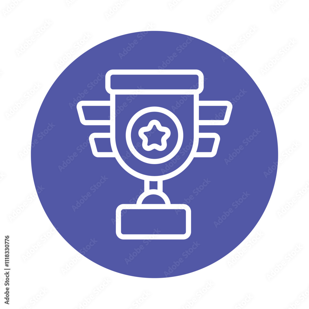 Star Trophy Vector Gylph Circle Icon. Eps 10 File Star Trophy Vector Gylph Circle Icon. Eps 10 File