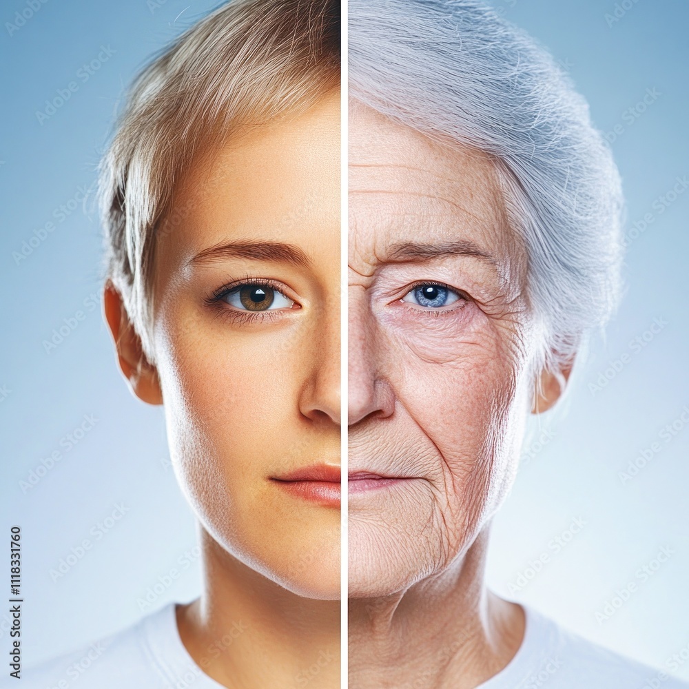 Symbiosis of Youth and Age in a Singular Portrait. Symbiosis of Youth and Age in a Singular Portrait.
