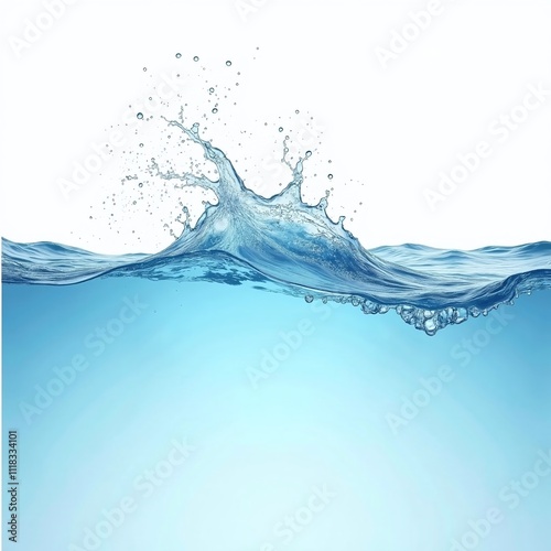 A serene ocean wave glistening under the bright sunlight, capturing nature's beauty.